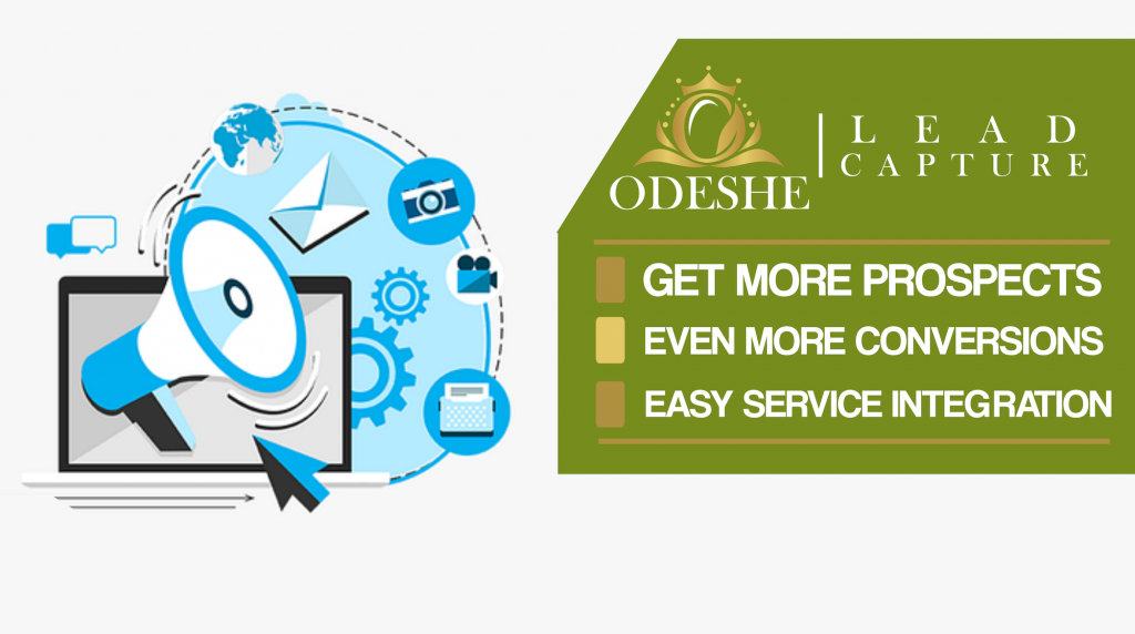 ODESHE Lead Capture allows ANY and EVERY online marketer to collect contact details that prospects submit, helping marketers find more people interested in their offers.
